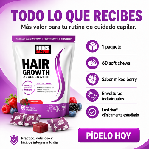 Acelerador de Crecimiento de Cabello en Gomitas