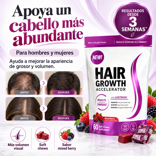 Acelerador de Crecimiento de Cabello en Gomitas