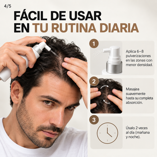 Serum con Nanoxidil 5% para el cabello