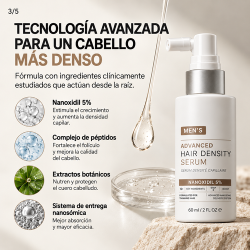 Serum con Nanoxidil 5% para el cabello