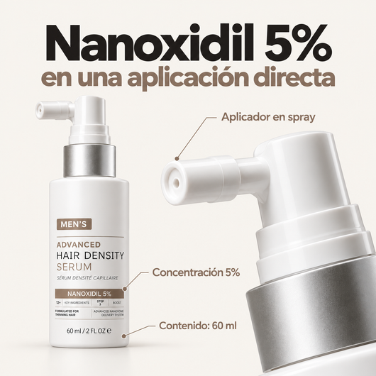 Serum con Nanoxidil 5% para el cabello