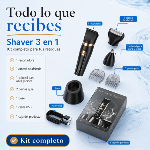 2 Shaver 3 en 1