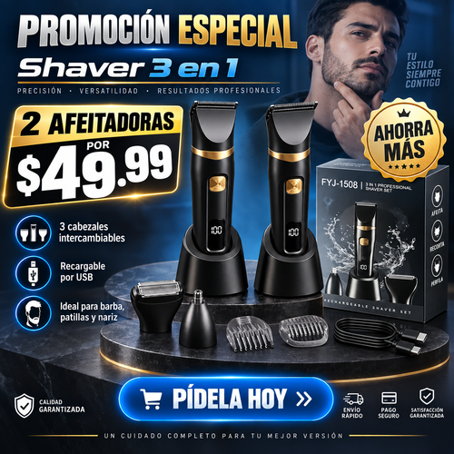 2 Shaver 3 en 1